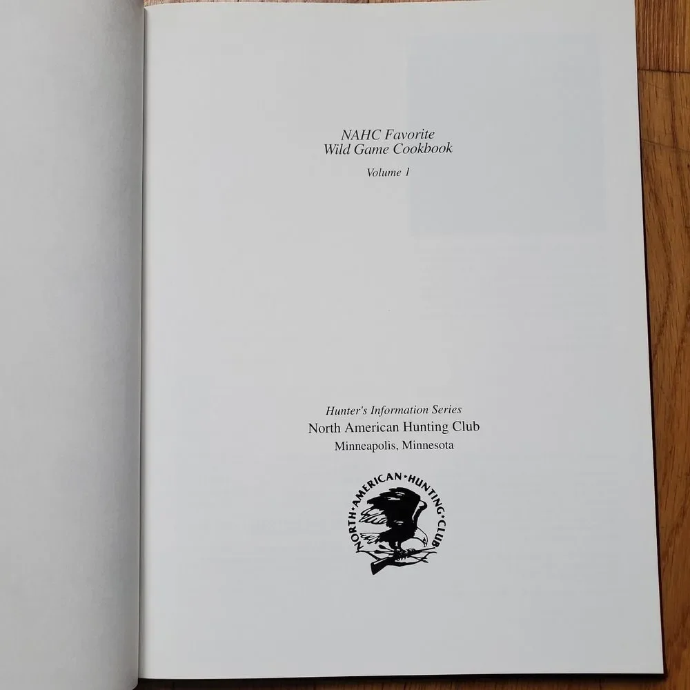 North American Hunting Club Wild Game Cookbook Hardcover vintage‎ NAHC